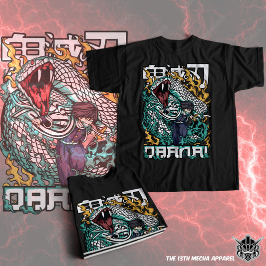 Demon Slayer - Obanai Iguro 03 Premium Anime Design, High Quality DTF Print, 100% Cotton Shirt