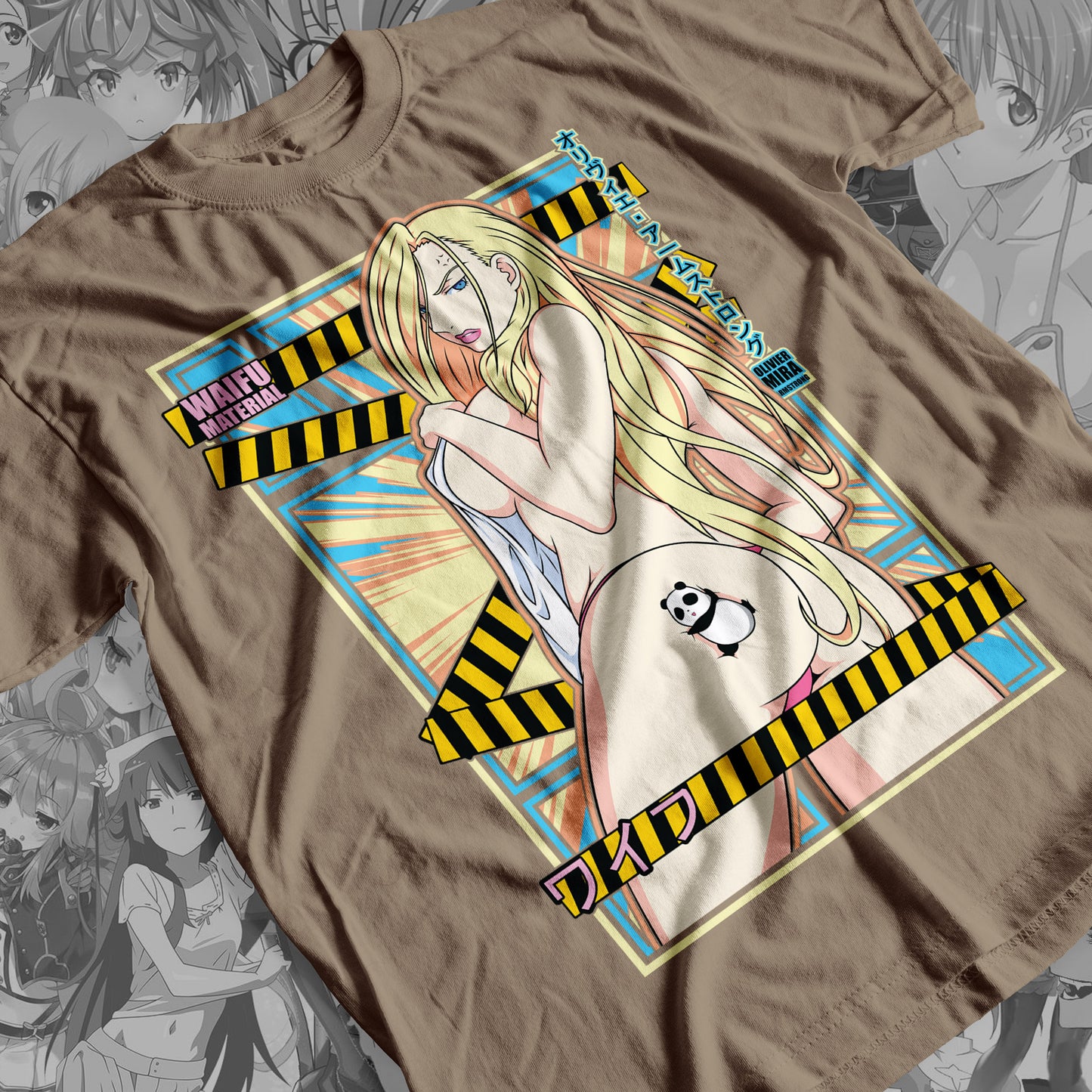 Waifu - Olivier Mira Premium Anime Design, High Quality DTF Print, 100% Cotton Shirt