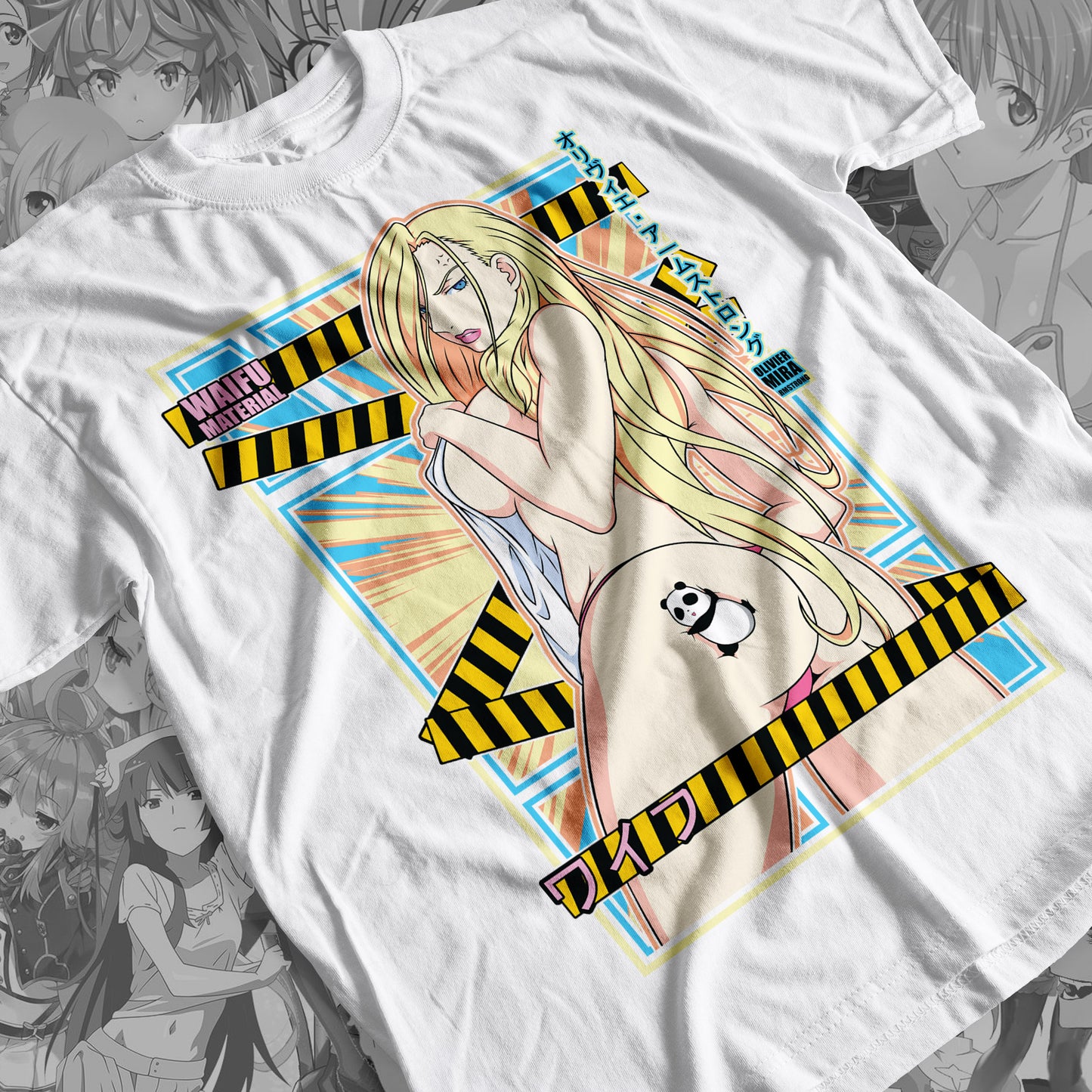 Waifu - Olivier Mira Premium Anime Design, High Quality DTF Print, 100% Cotton Shirt