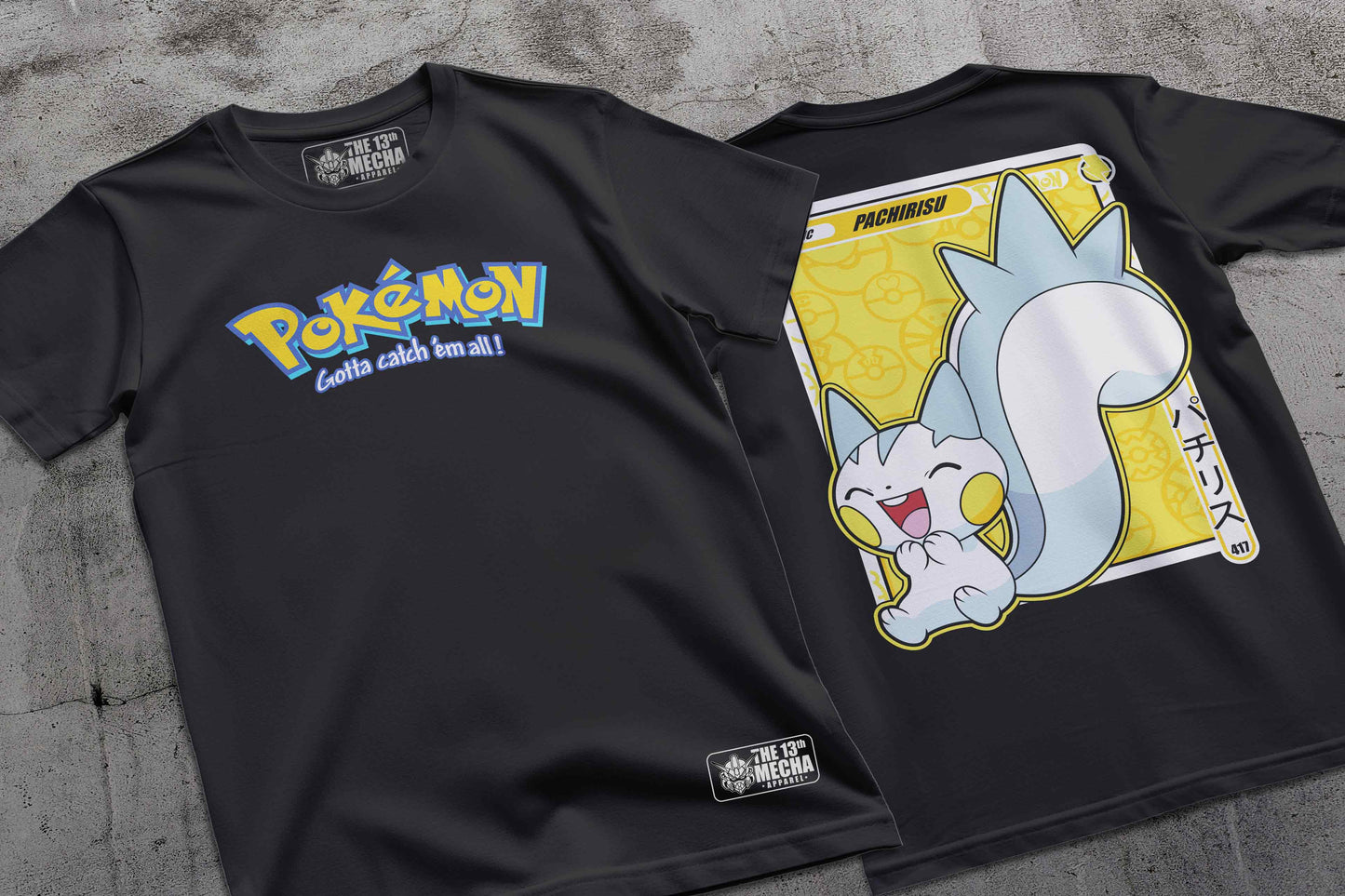 Pokemon - Pachirisu 01 Premium Anime Design, High Quality DTF Print, 100% Cotton Shirt