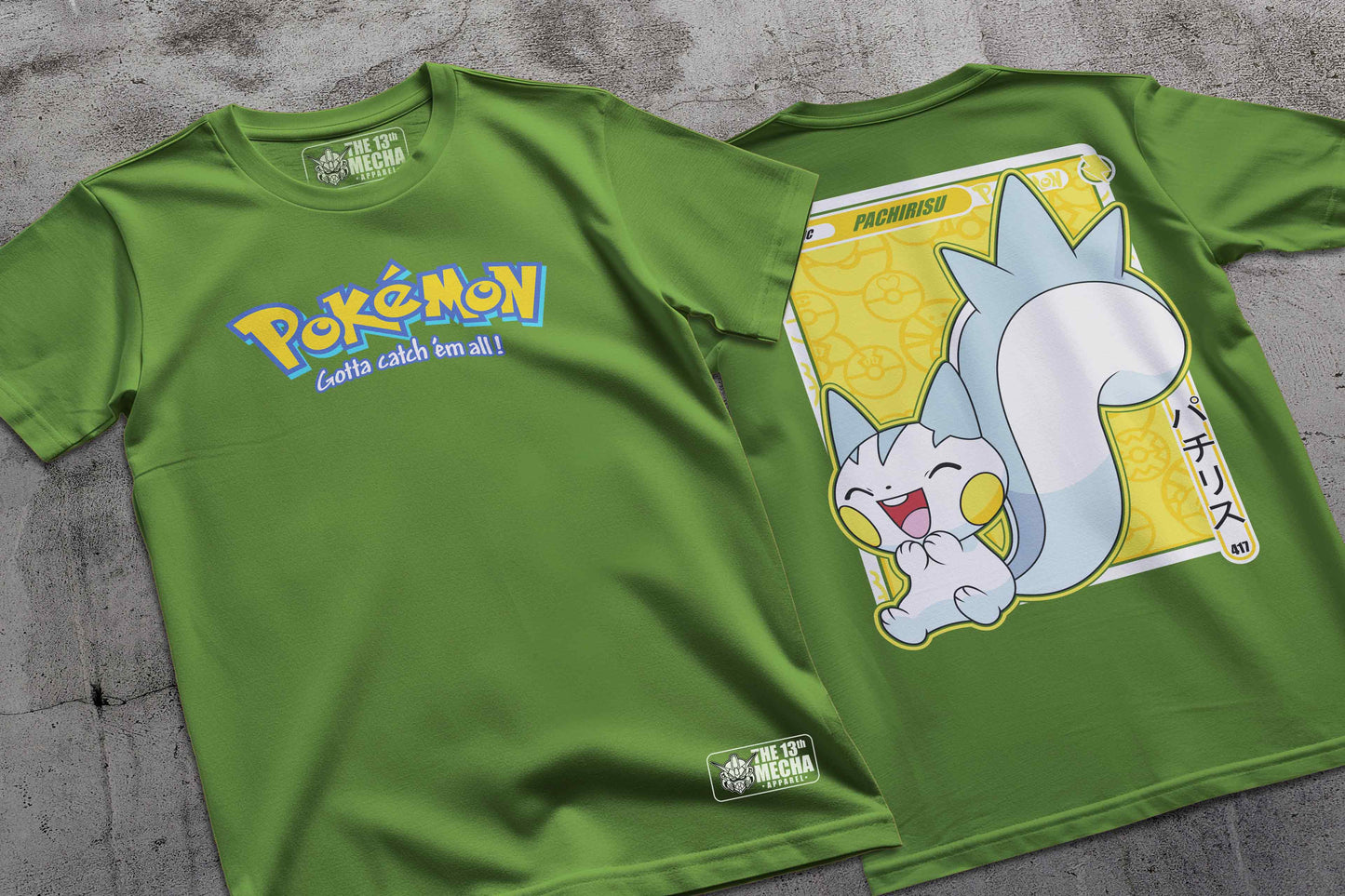 Pokemon - Pachirisu 01 Premium Anime Design, High Quality DTF Print, 100% Cotton Shirt