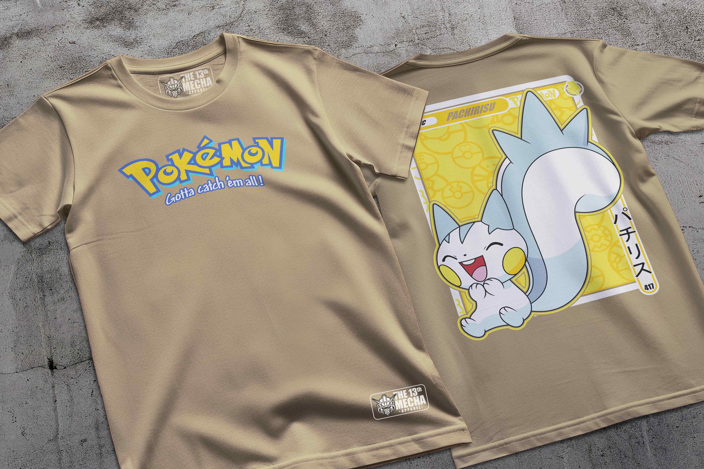 Pokemon - Pachirisu 01 Premium Anime Design, High Quality DTF Print, 100% Cotton Shirt