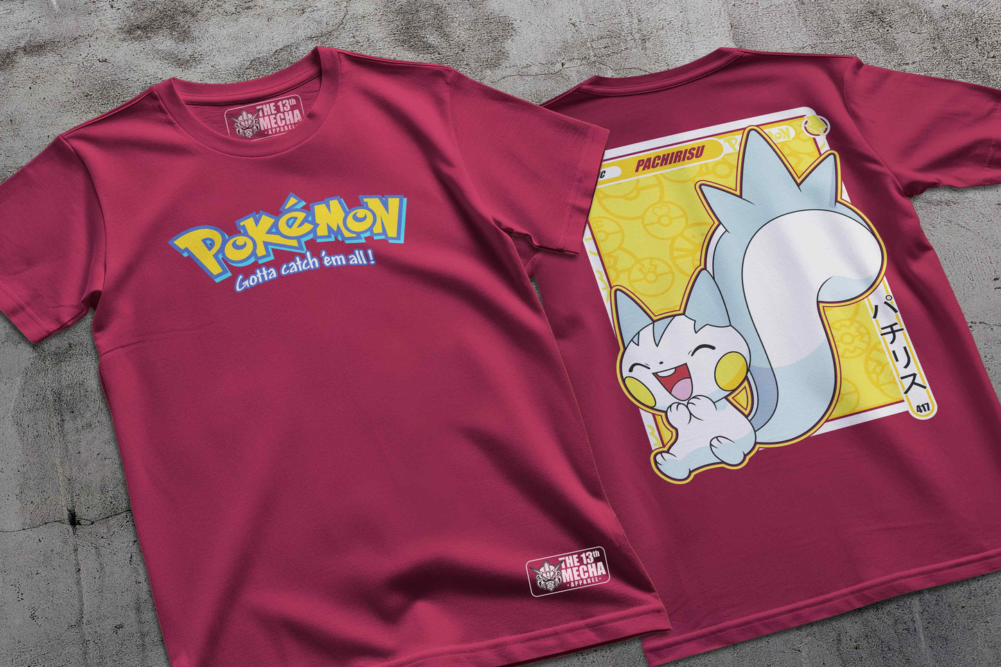 Pokemon - Pachirisu 01 Premium Anime Design, High Quality DTF Print, 100% Cotton Shirt