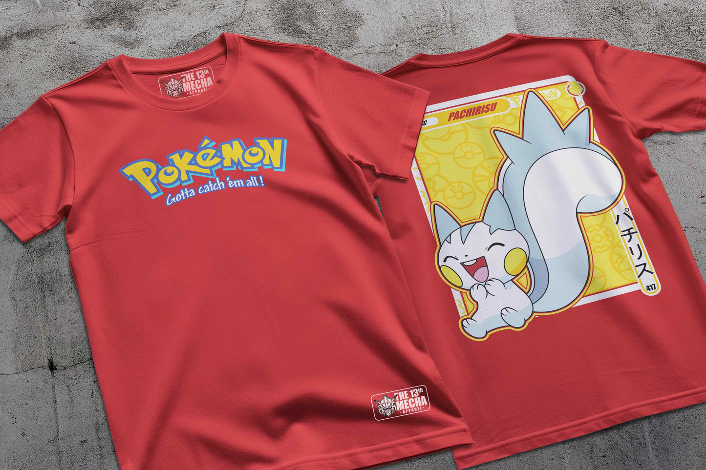Pokemon - Pachirisu 01 Premium Anime Design, High Quality DTF Print, 100% Cotton Shirt