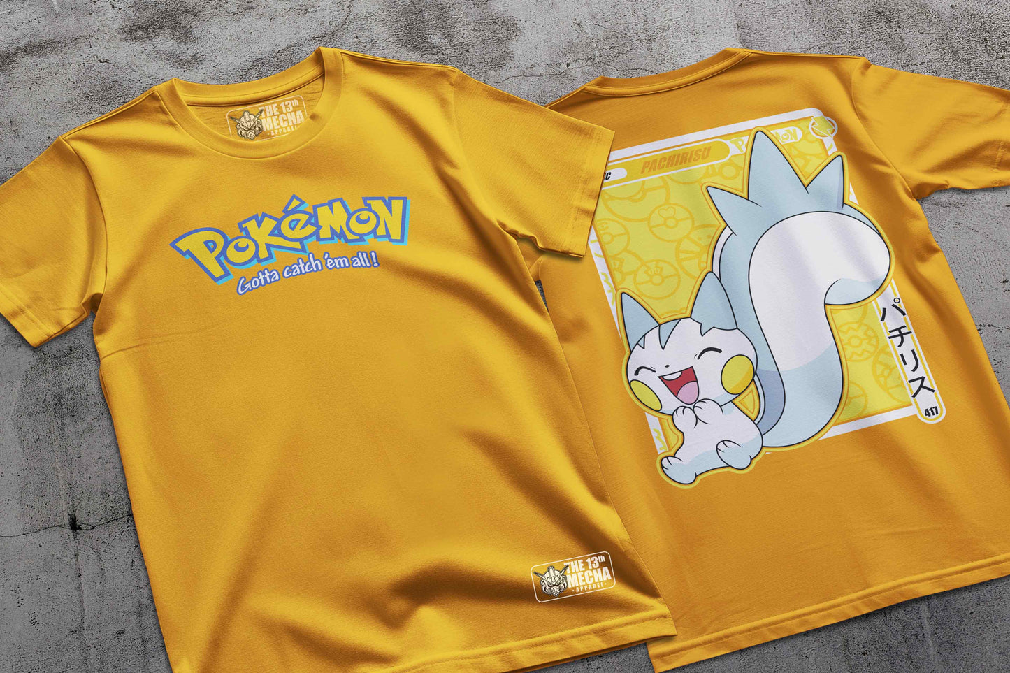 Pokemon - Pachirisu 01 Premium Anime Design, High Quality DTF Print, 100% Cotton Shirt