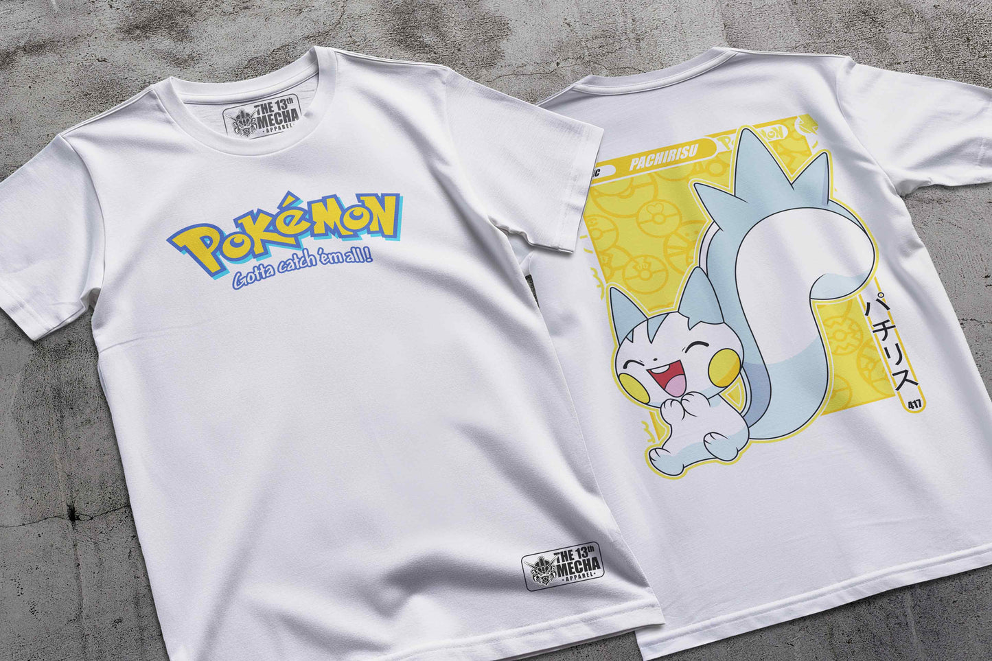 Pokemon - Pachirisu 01 Premium Anime Design, High Quality DTF Print, 100% Cotton Shirt