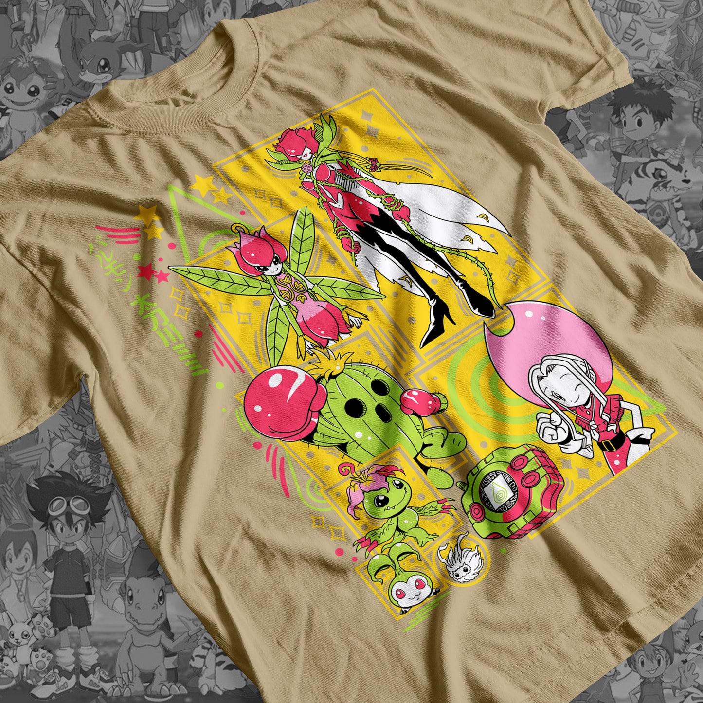 Digimon: Palmon 01 Premium Anime Design, High Quality DTF Print, 100% Cotton Shirt