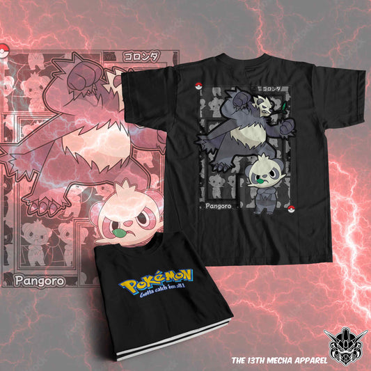 Pokemon - Pangoro 01 Premium Anime Design, High Quality DTF Print, 100% Cotton Shirt