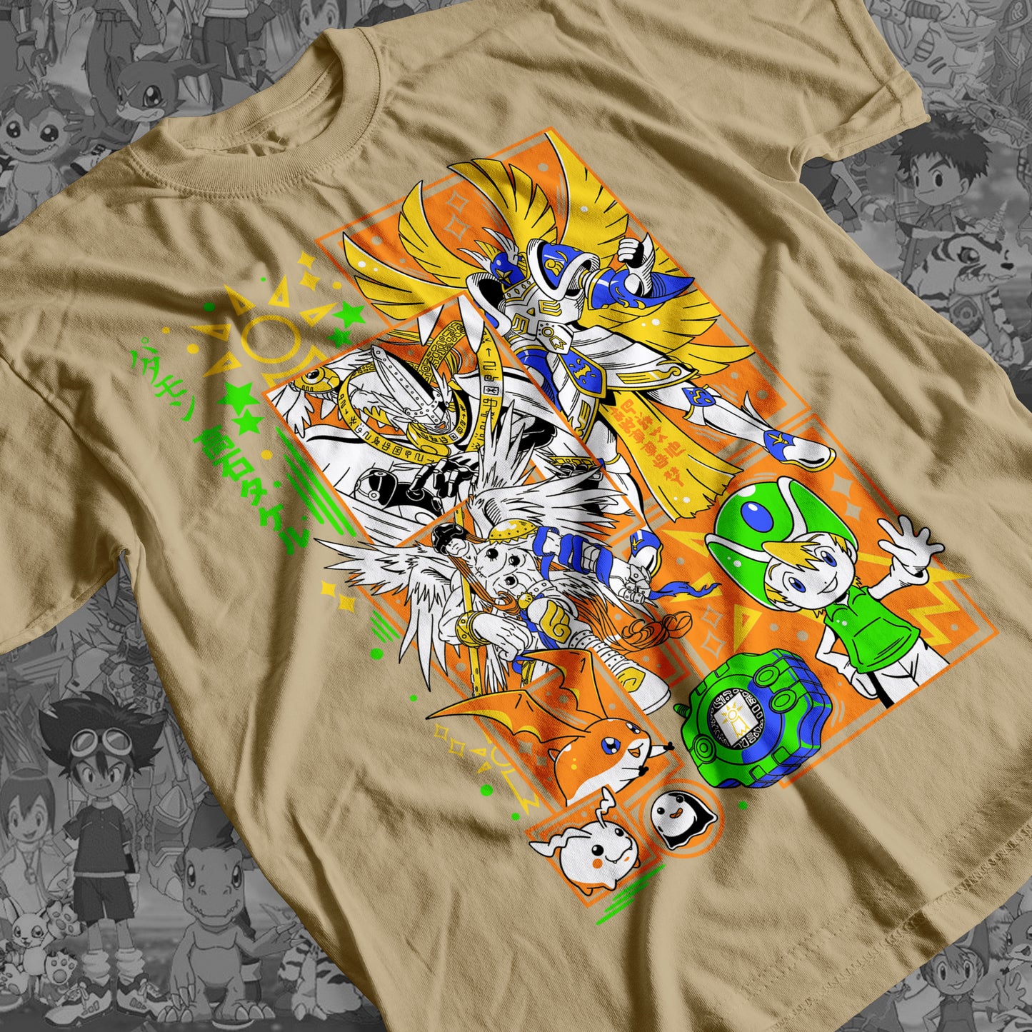 Digimon: Patamon 01 Premium Anime Design, High Quality DTF Print, 100% Cotton Shirt
