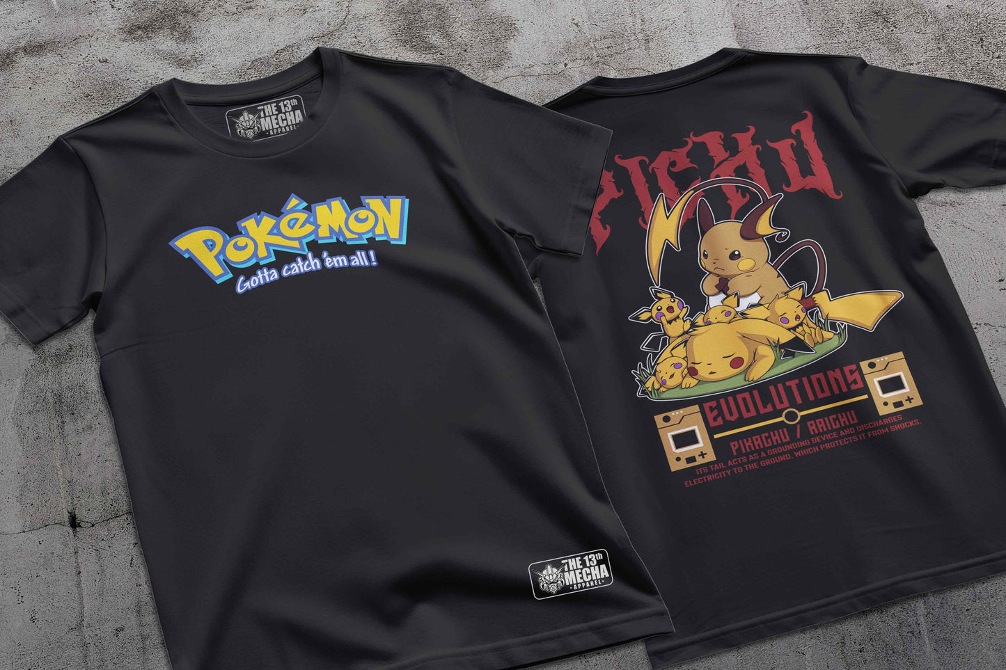 Pokemon - Pikachu 01 Premium Anime Design, High Quality DTF Print, 100% Cotton Shirt
