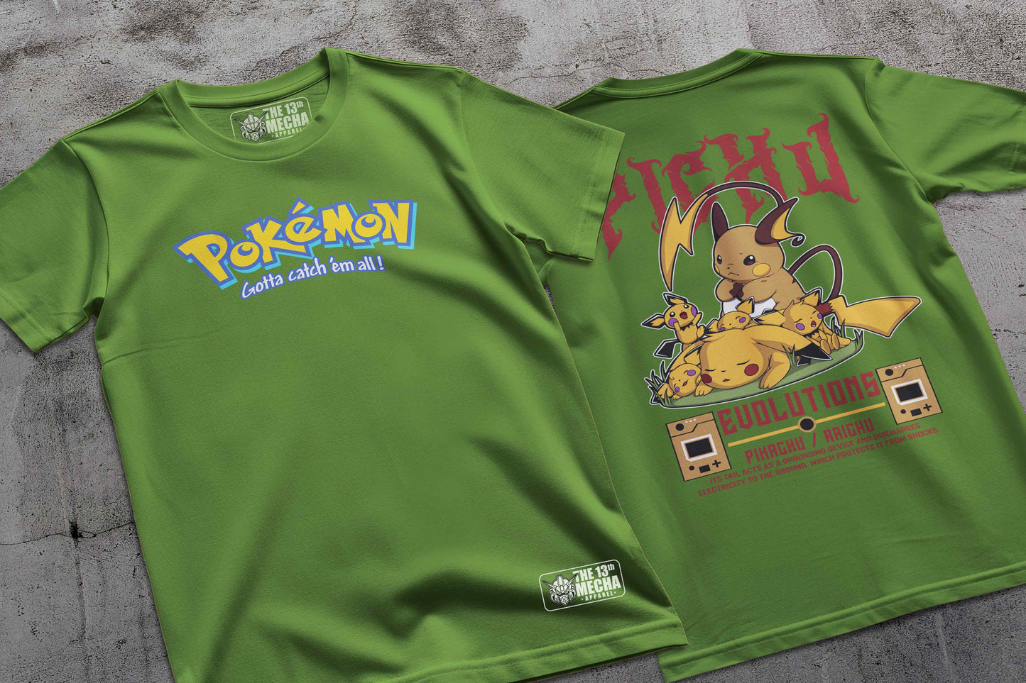 Pokemon - Pikachu 01 Premium Anime Design, High Quality DTF Print, 100% Cotton Shirt