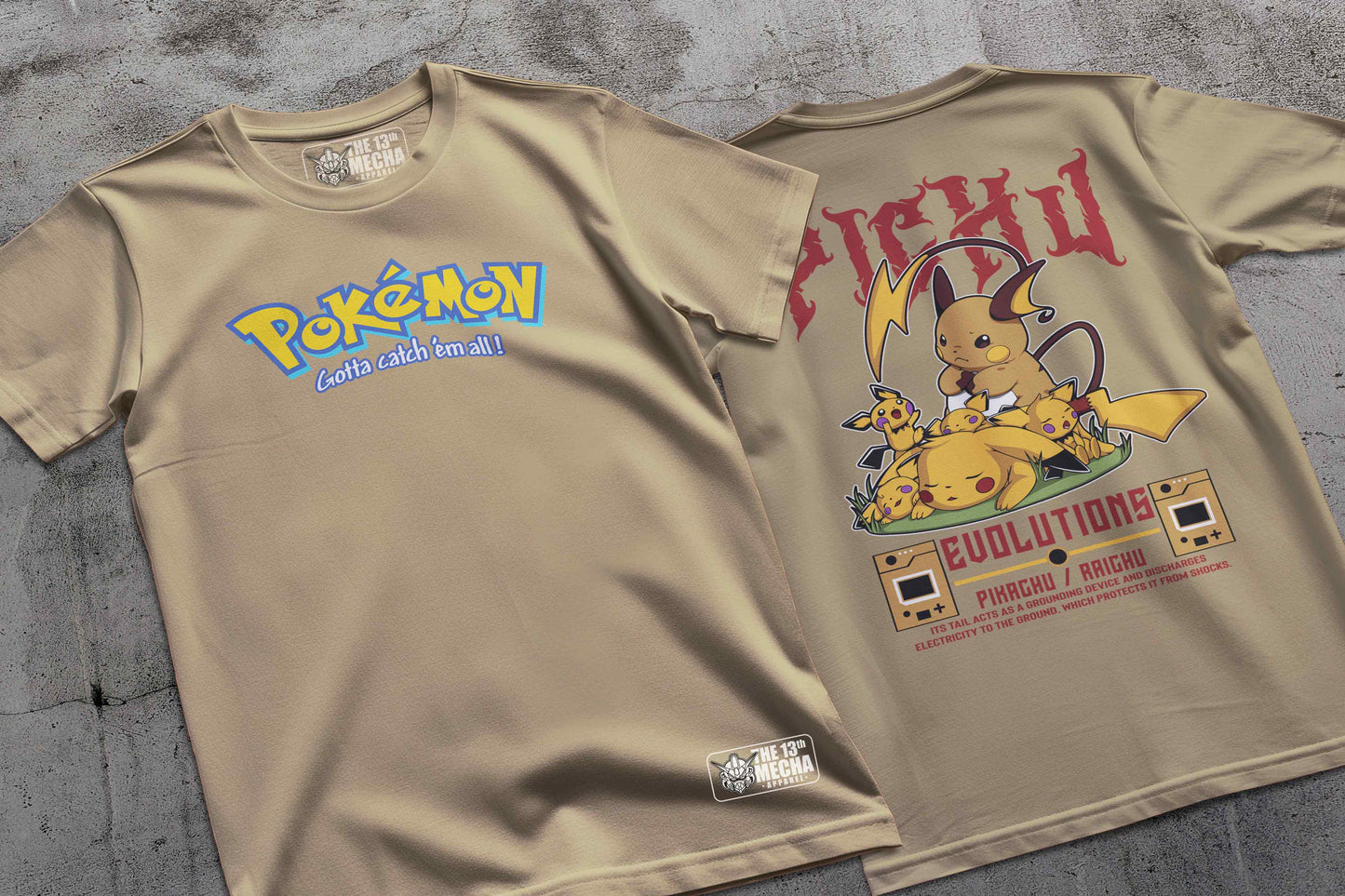 Pokemon - Pikachu 01 Premium Anime Design, High Quality DTF Print, 100% Cotton Shirt