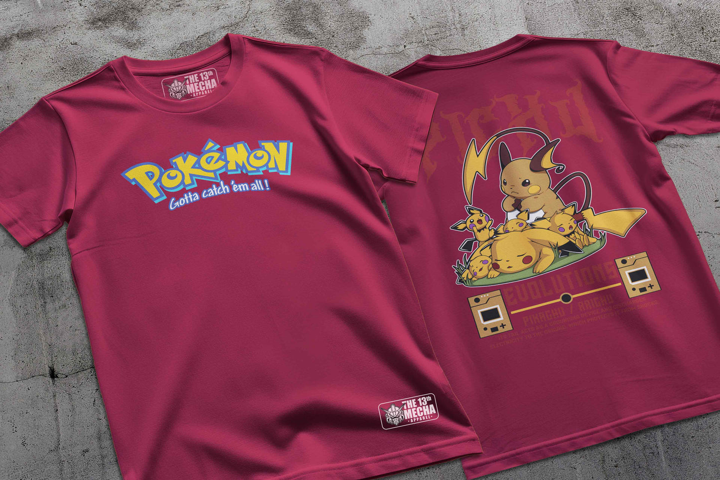 Pokemon - Pikachu 01 Premium Anime Design, High Quality DTF Print, 100% Cotton Shirt