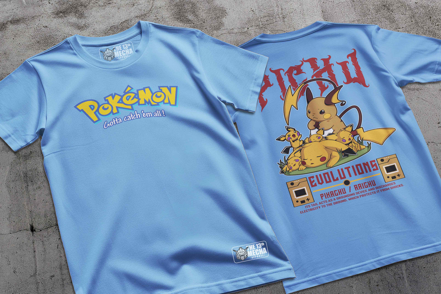 Pokemon - Pikachu 01 Premium Anime Design, High Quality DTF Print, 100% Cotton Shirt