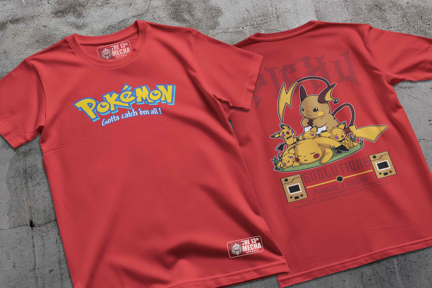 Pokemon - Pikachu 01 Premium Anime Design, High Quality DTF Print, 100% Cotton Shirt