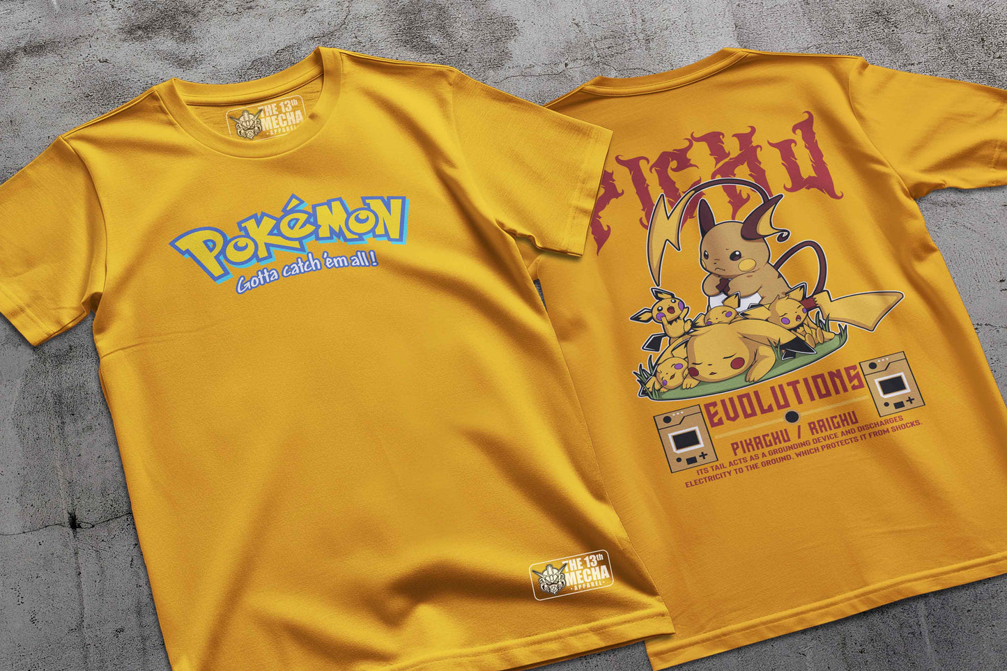 Pokemon - Pikachu 01 Premium Anime Design, High Quality DTF Print, 100% Cotton Shirt