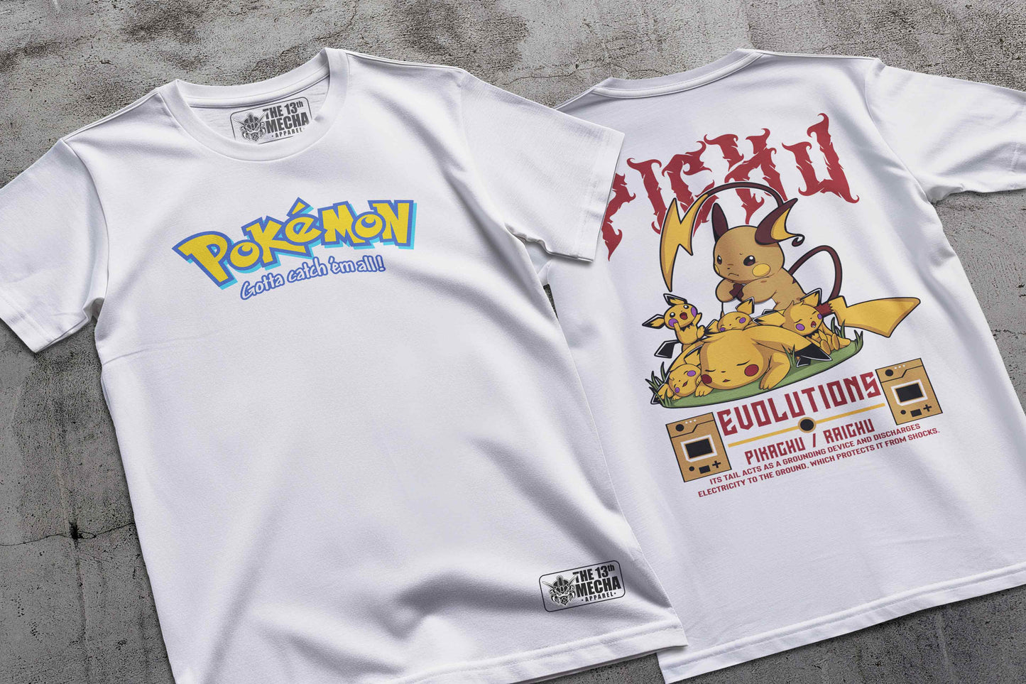 Pokemon - Pikachu 01 Premium Anime Design, High Quality DTF Print, 100% Cotton Shirt