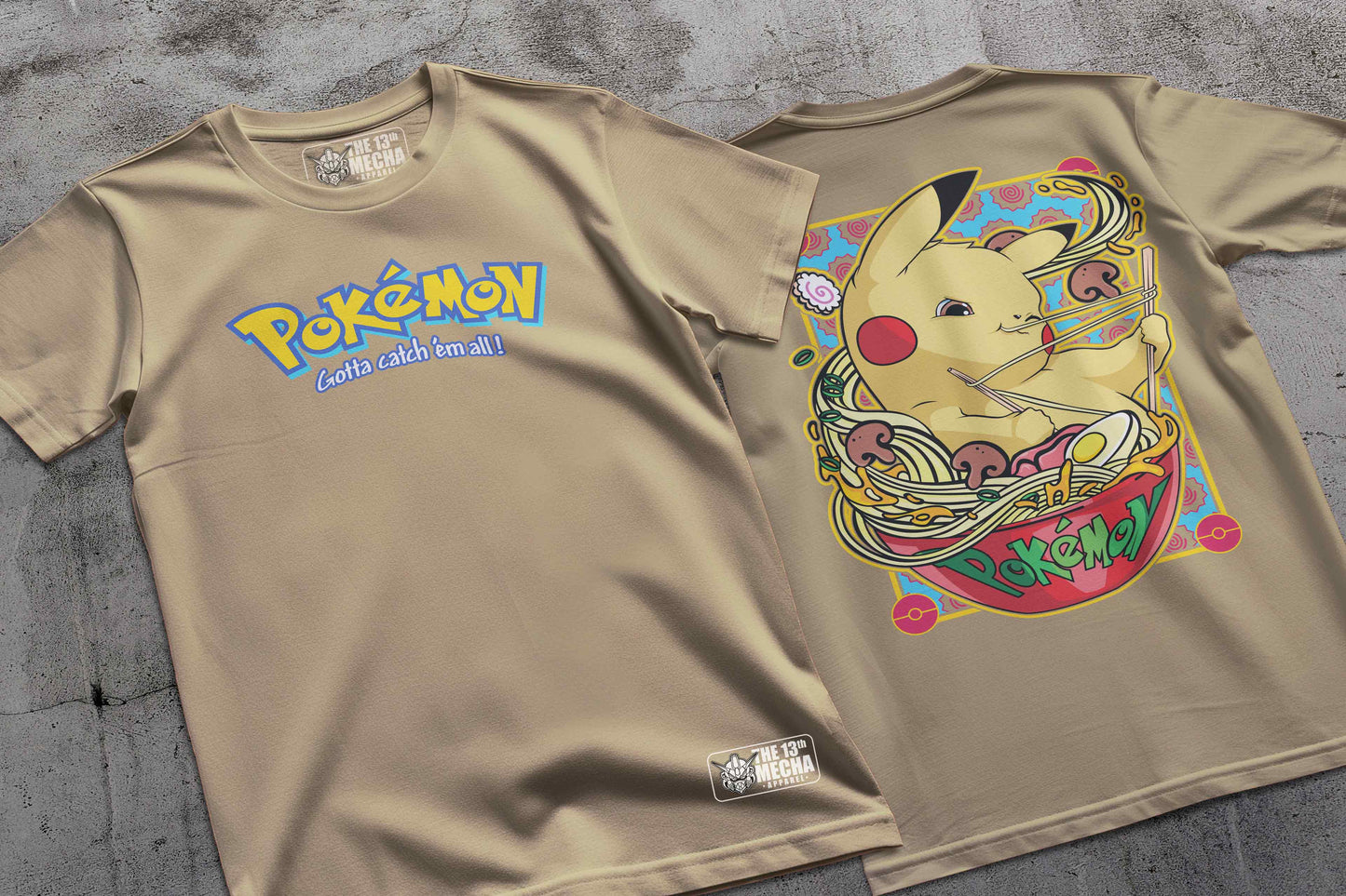 Pokemon - Pikachu 02 Premium Anime Design, High Quality DTF Print, 100% Cotton Shirt