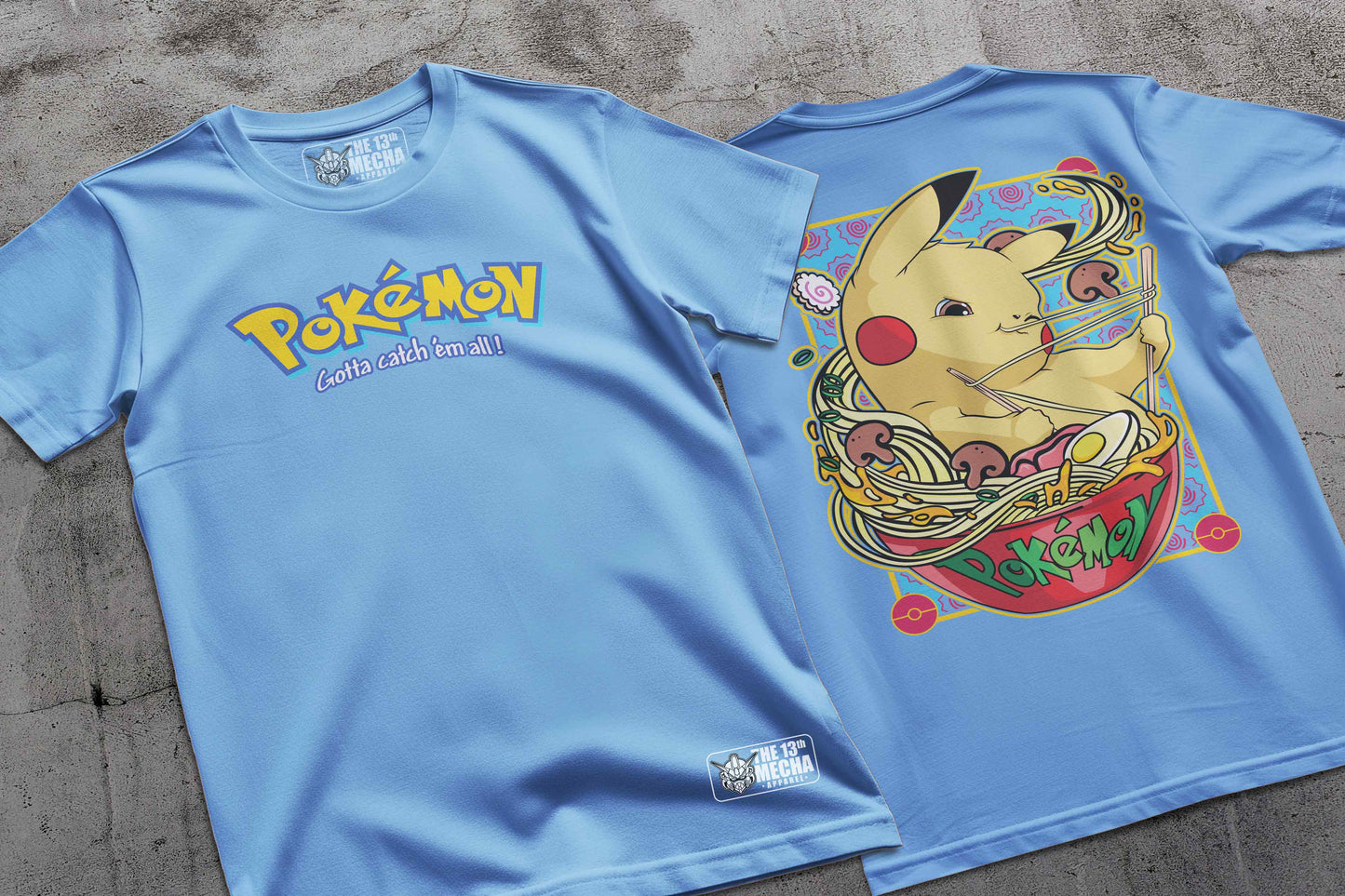 Pokemon - Pikachu 02 Premium Anime Design, High Quality DTF Print, 100% Cotton Shirt