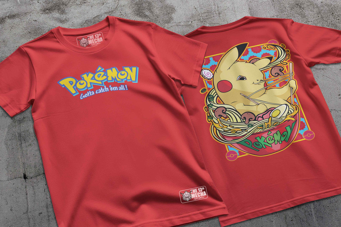 Pokemon - Pikachu 02 Premium Anime Design, High Quality DTF Print, 100% Cotton Shirt