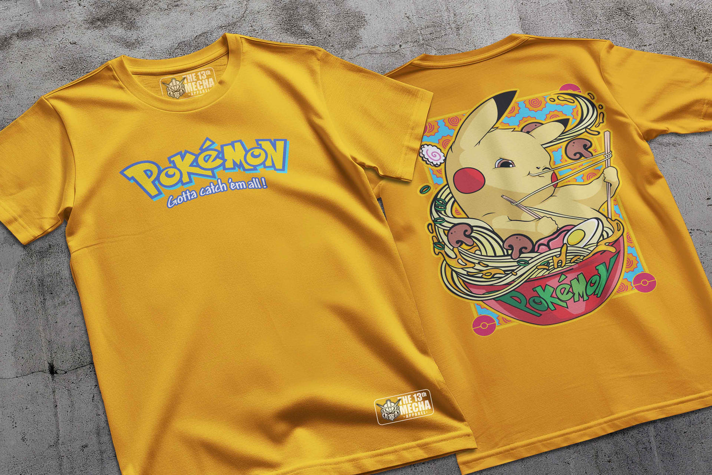 Pokemon - Pikachu 02 Premium Anime Design, High Quality DTF Print, 100% Cotton Shirt