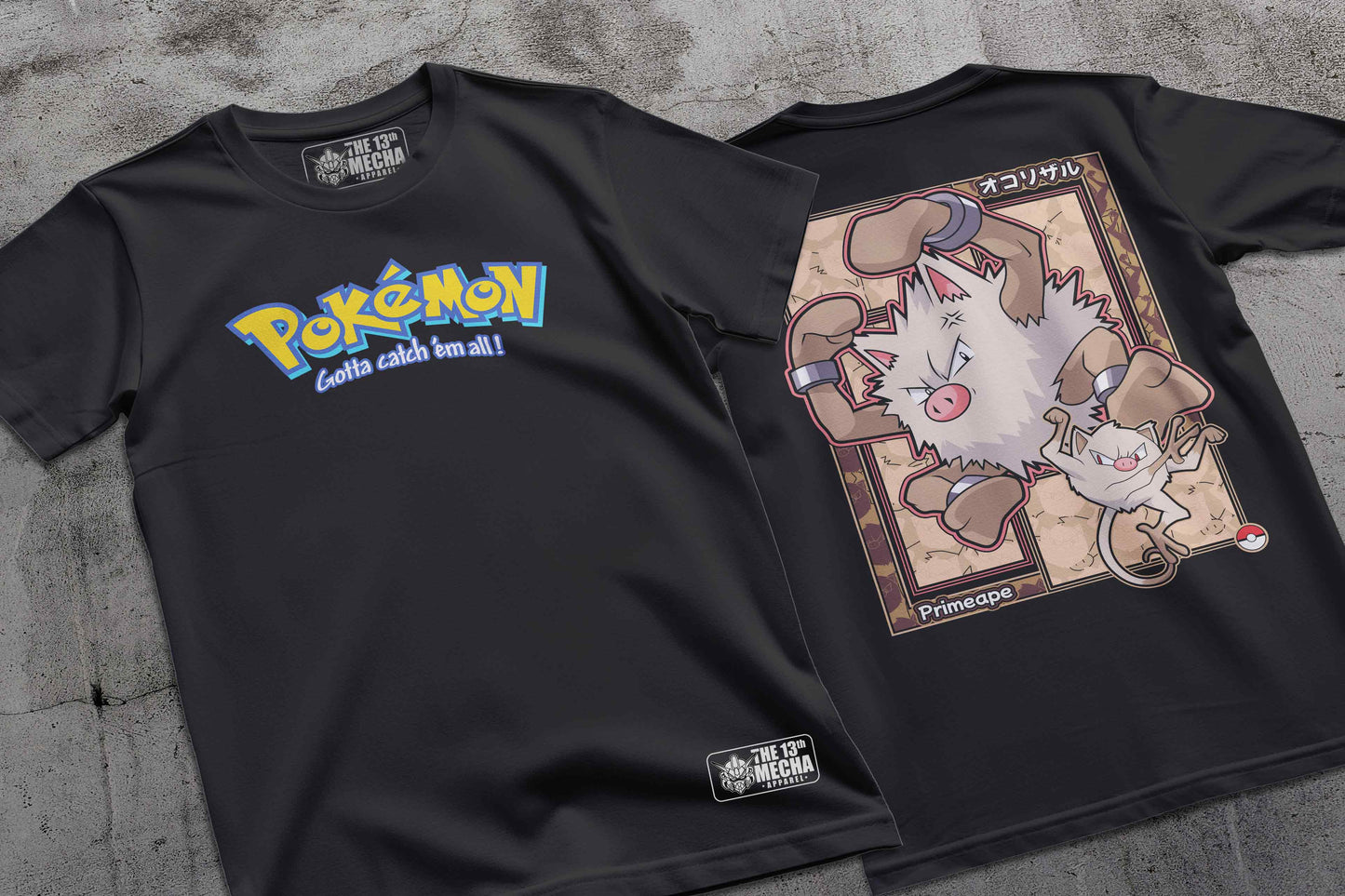 Pokemon - Primeape 01 Premium Anime Design, High Quality DTF Print, 100% Cotton Shirt