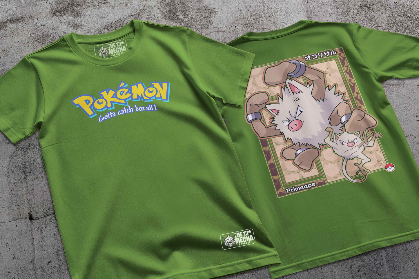 Pokemon - Primeape 01 Premium Anime Design, High Quality DTF Print, 100% Cotton Shirt