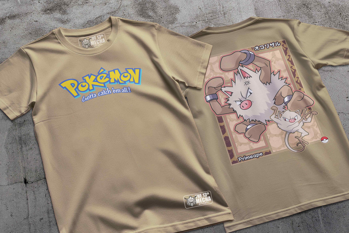 Pokemon - Primeape 01 Premium Anime Design, High Quality DTF Print, 100% Cotton Shirt