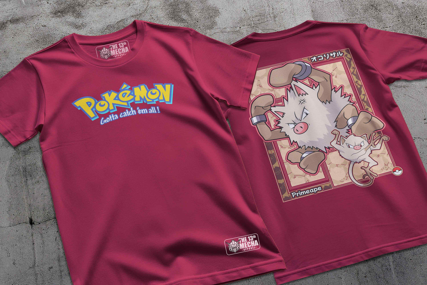 Pokemon - Primeape 01 Premium Anime Design, High Quality DTF Print, 100% Cotton Shirt
