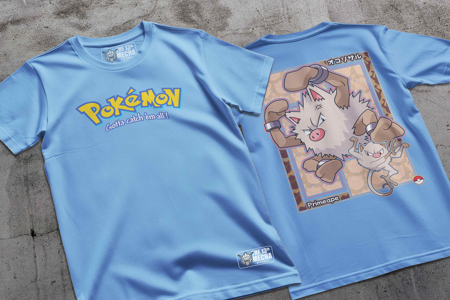 Pokemon - Primeape 01 Premium Anime Design, High Quality DTF Print, 100% Cotton Shirt