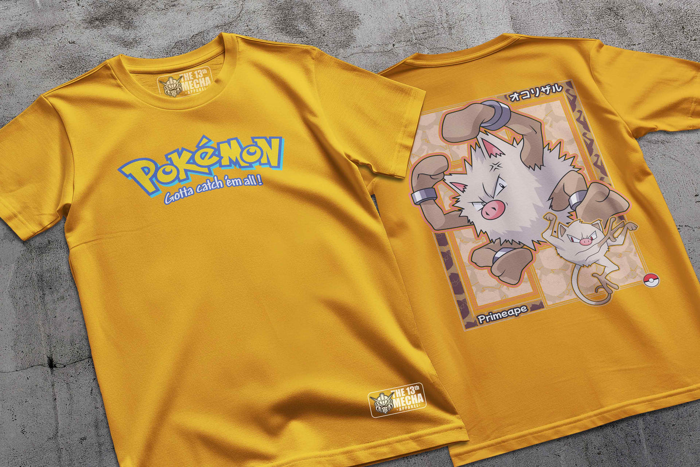 Pokemon - Primeape 01 Premium Anime Design, High Quality DTF Print, 100% Cotton Shirt