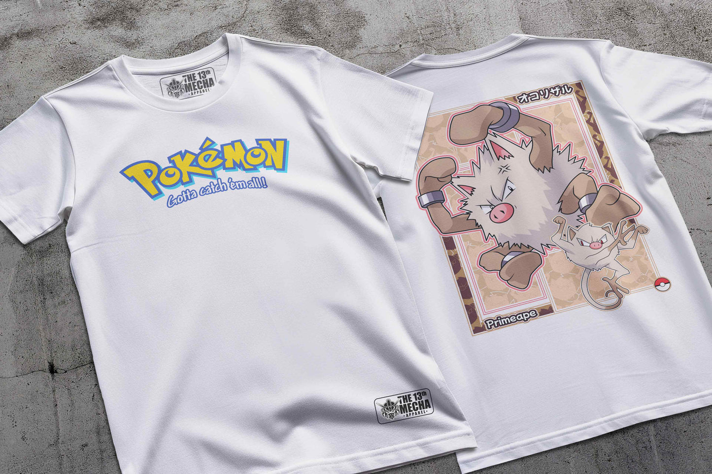 Pokemon - Primeape 01 Premium Anime Design, High Quality DTF Print, 100% Cotton Shirt