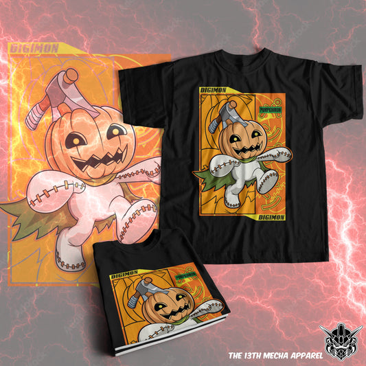 Digimon: Pumpkinmon 01 Premium Anime Design, High Quality DTF Print, 100% Cotton Shirt