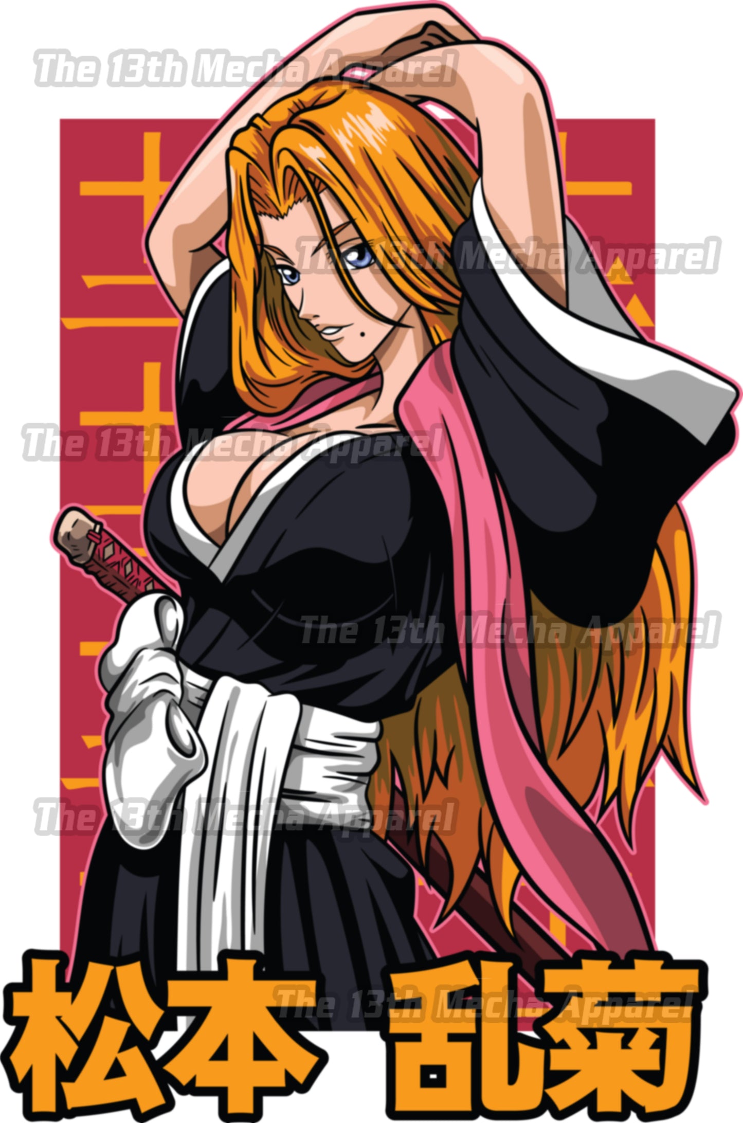 Bleach - Rangiku Matsumoto 01 Premium Anime Design, High Quality DTF Print, 100% Cotton Shirt