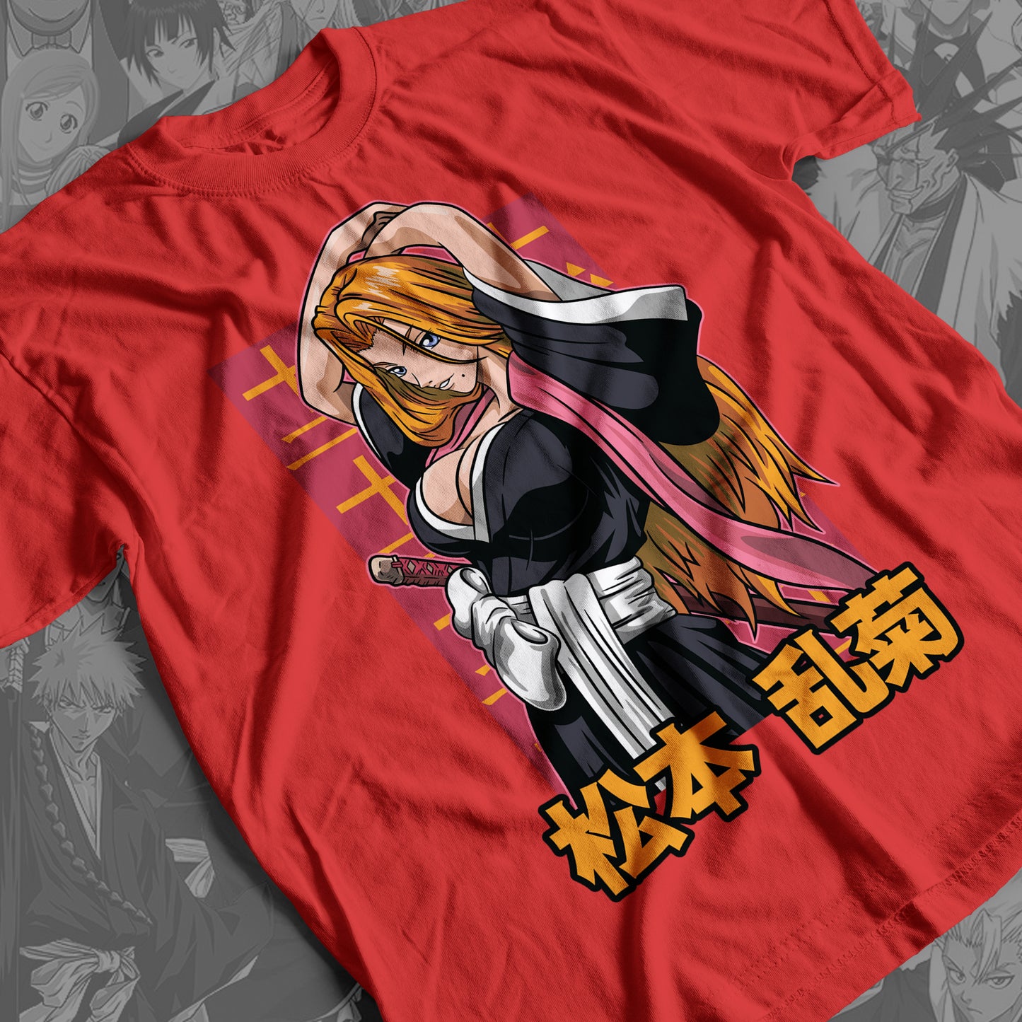 Bleach - Rangiku Matsumoto 01 Premium Anime Design, High Quality DTF Print, 100% Cotton Shirt
