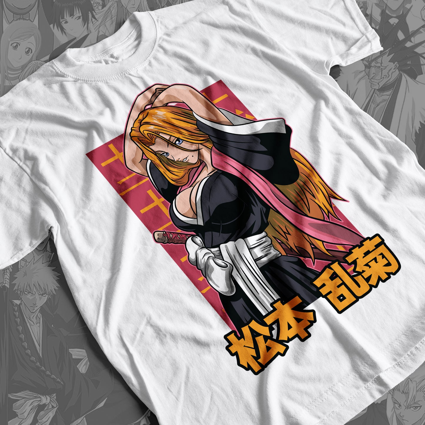 Bleach - Rangiku Matsumoto 01 Premium Anime Design, High Quality DTF Print, 100% Cotton Shirt