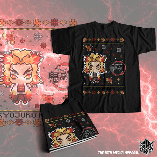 Demon Slayer - Kyojuro Rengoku 07 Premium Anime Design, High Quality DTF Print, 100% Cotton Shirt