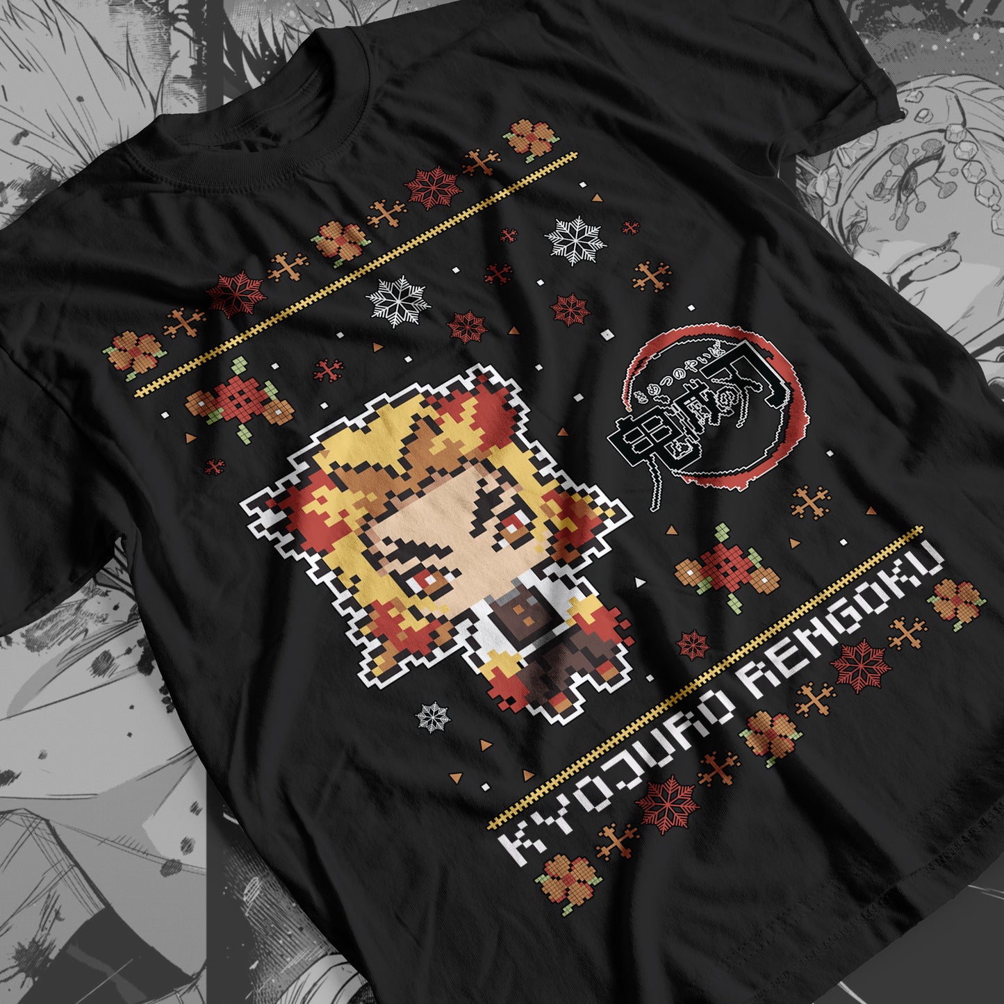 Demon Slayer - Kyojuro Rengoku 07 Premium Anime Design, High Quality DTF Print, 100% Cotton Shirt