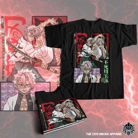 Demon Slayer - Sanemi Shinazugawa 02 Premium Anime Design, High Quality DTF Print, 100% Cotton Shirt