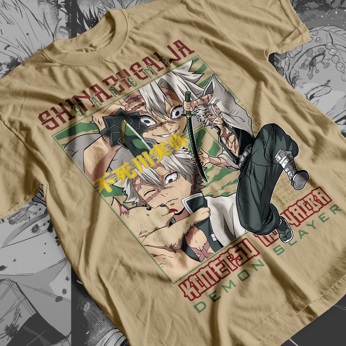 Demon Slayer - Sanemi Shinazugawa 01 Premium Anime Design, High Quality DTF Print, 100% Cotton Shirt