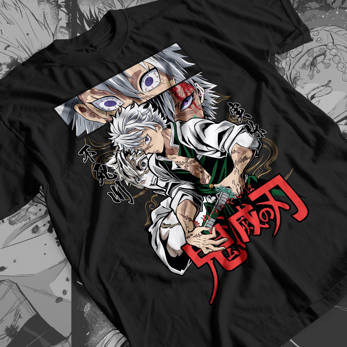 Demon Slayer - Sanemi Shinazugawa 04 Premium Anime Design, High Quality DTF Print, 100% Cotton Shirt