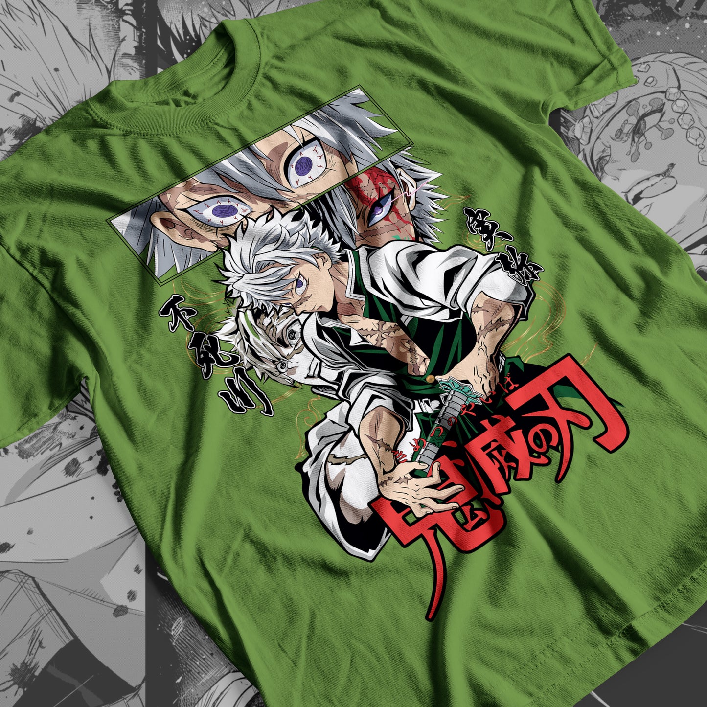 Demon Slayer - Sanemi Shinazugawa 04 Premium Anime Design, High Quality DTF Print, 100% Cotton Shirt