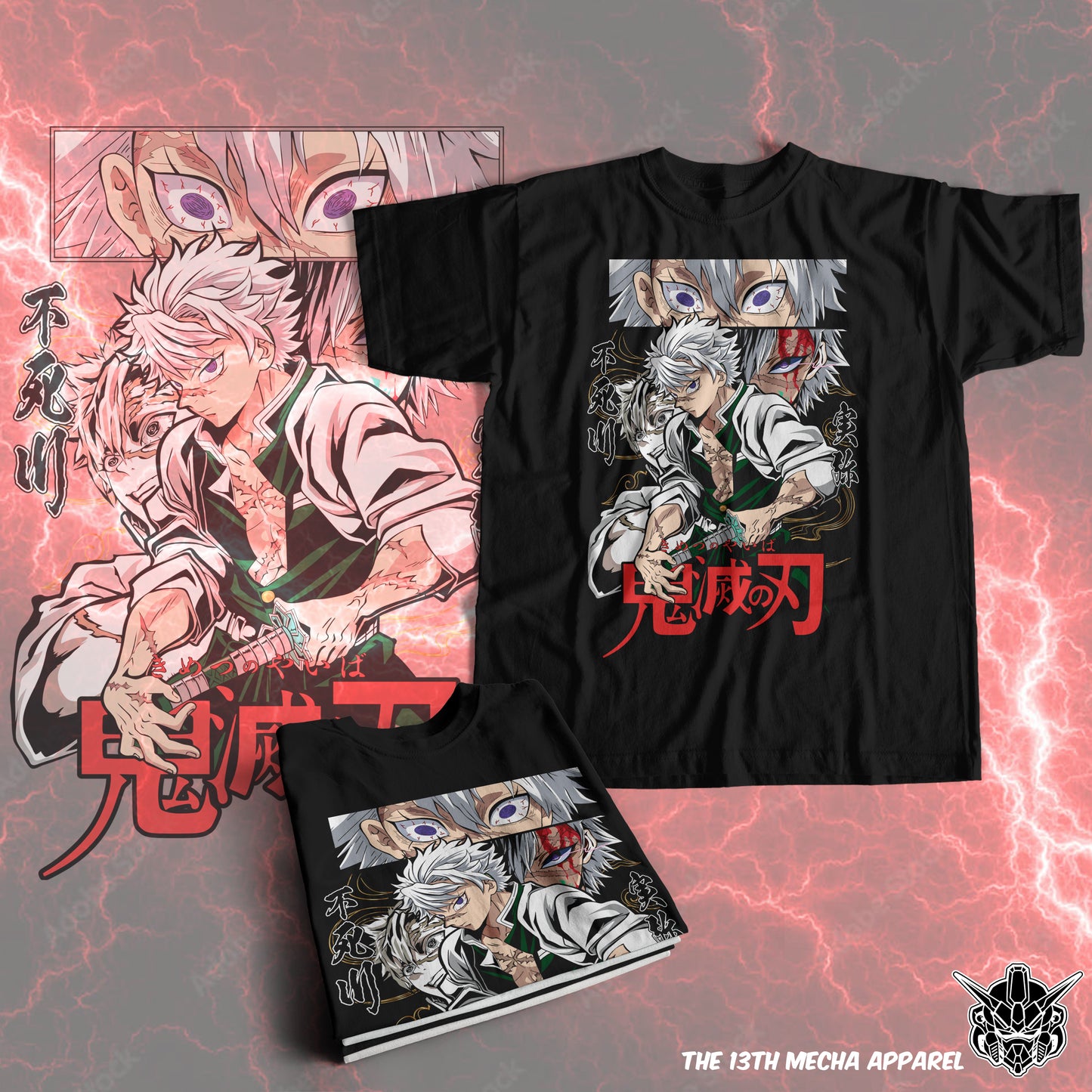 Demon Slayer - Sanemi Shinazugawa 04 Premium Anime Design, High Quality DTF Print, 100% Cotton Shirt