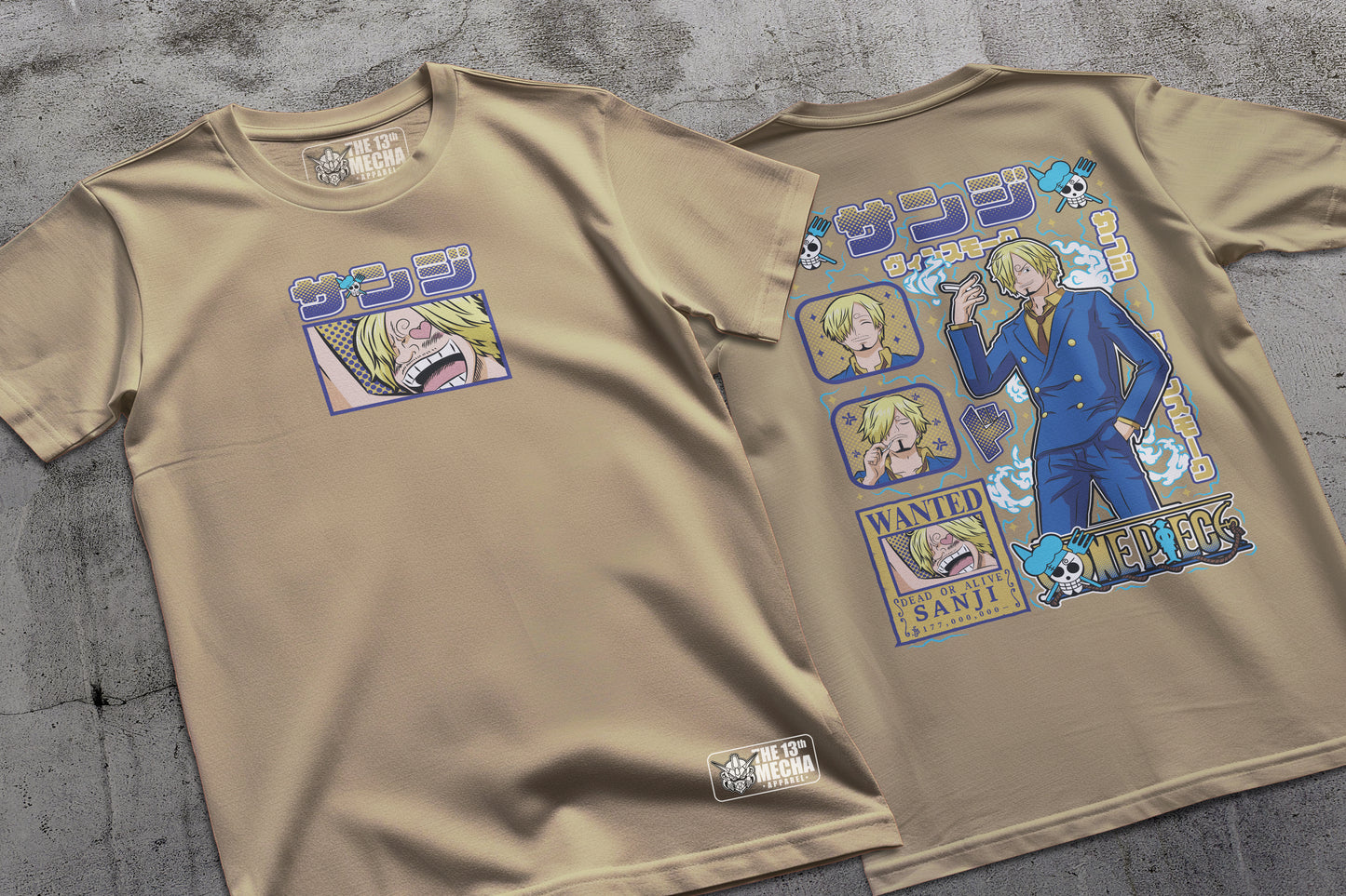 One Piece - Sanji 01 Premium Anime Design, High Quality DTF Print, 100% Cotton Shirt