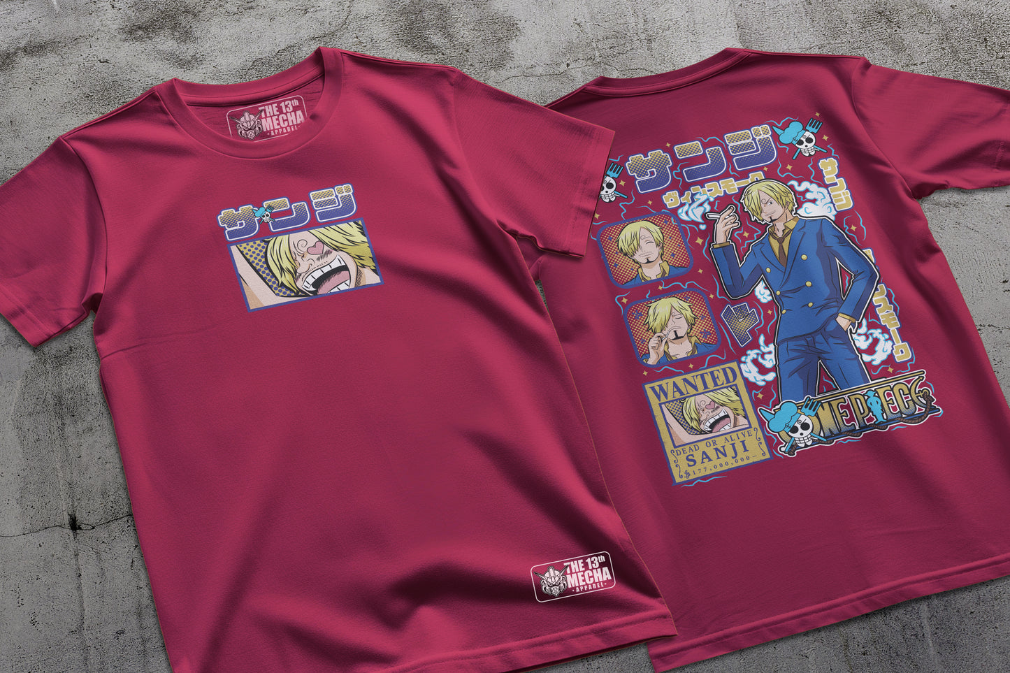 One Piece - Sanji 01 Premium Anime Design, High Quality DTF Print, 100% Cotton Shirt