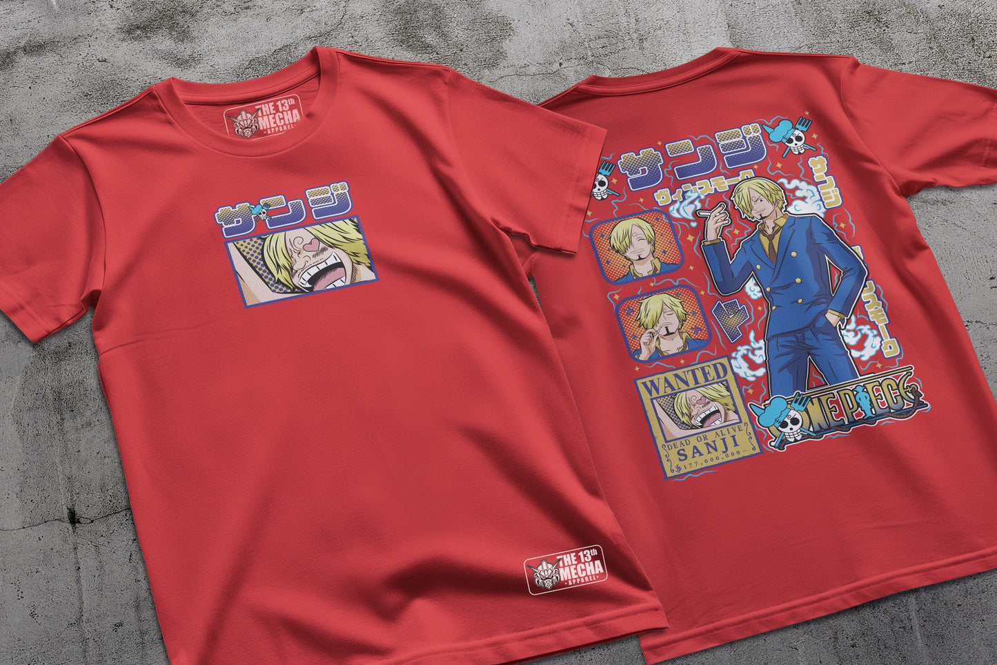 One Piece - Sanji 01 Premium Anime Design, High Quality DTF Print, 100% Cotton Shirt