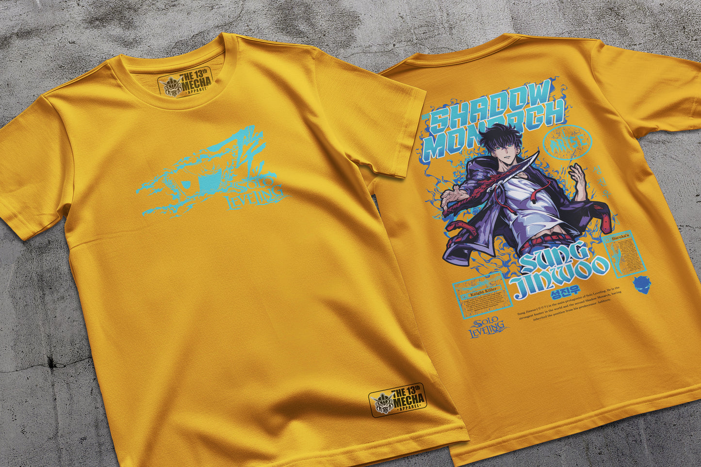 Solo Leveling -  Sung Jin-woo 15 Premium Anime Design, High Quality DTF Print, 100% Cotton Shirt
