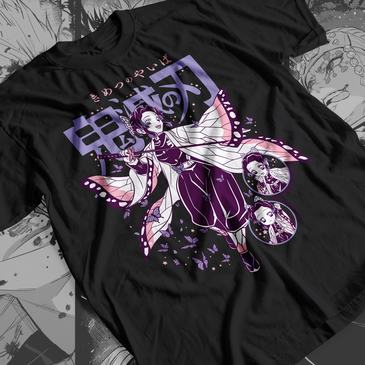 Demon Slayer - Shinobu Kocho 06 Premium Anime Design, High Quality DTF Print, 100% Cotton Shirt