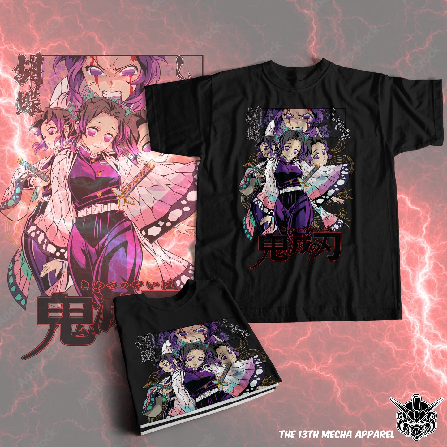 Demon Slayer - Shinobu Kocho 04 Premium Anime Design, High Quality DTF Print, 100% Cotton Shirt