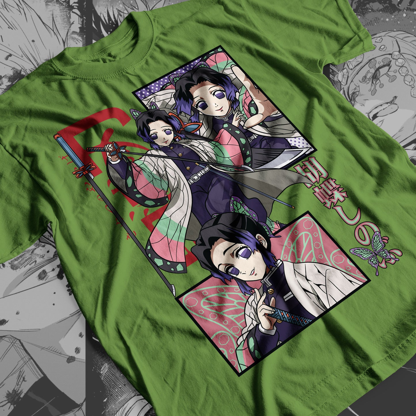 Demon Slayer - Shinobu Kocho 03 Premium Anime Design, High Quality DTF Print, 100% Cotton Shirt